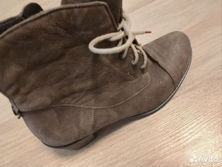 Суперские ботинки нат.замша р.36