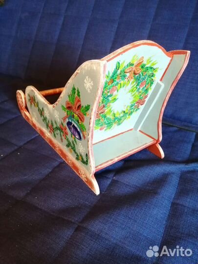 Декоративные новогодние санки