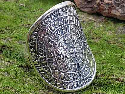 Серебряное кольцо фестский диск