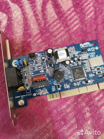 Модем+ факс+ автоответчик zyxel Omni 56K PCI plus