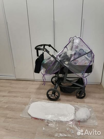 Коляска 2 в 1 babyton +автолюлька (лёгкая)