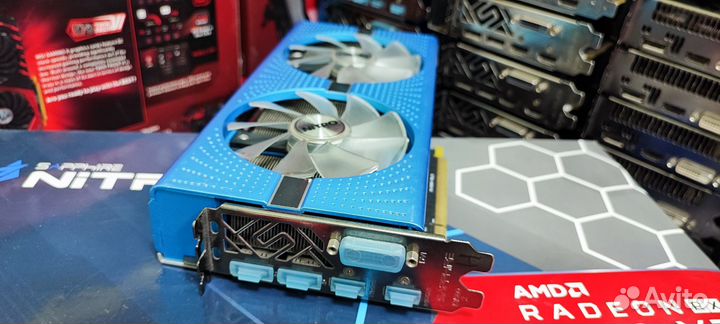 Видеокарта rx590 sapphire nitro+ 8GB samsung