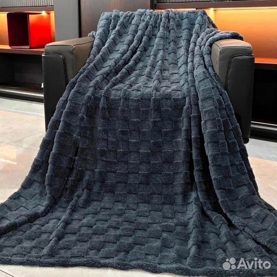 Плед покрывало 200/220 Клетка