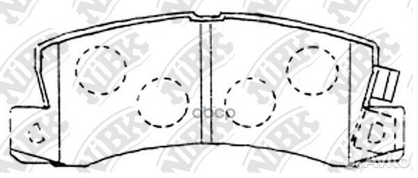 Колодки зад. toyota corolla, corona, camry, PAS