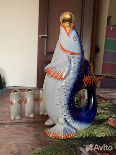 Набор ликерный Рыбка с рыбятами СССР