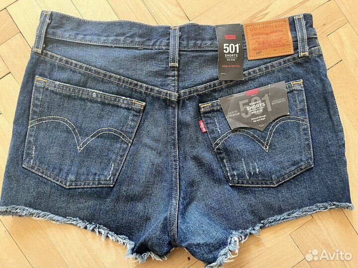 Шорты Levis Женские 501 Mid Rise Original Shorts