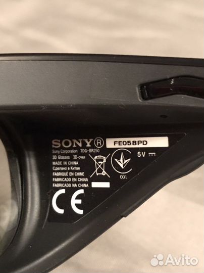 Sony Очки 3D тdg-BR250
