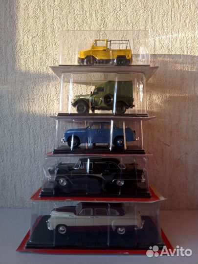 Модели 1:24 Чайка, Волга, Газ 6-и автомобилий