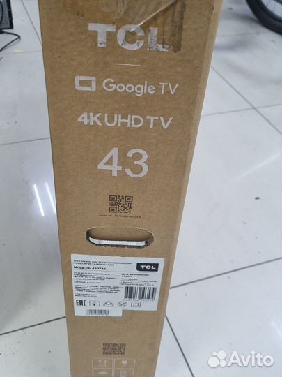 Телевизор TCL 43P745 + коробка