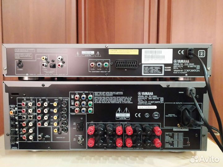 Ресивер Yamaha RX-V550, DVD-плеер Yamaha 540