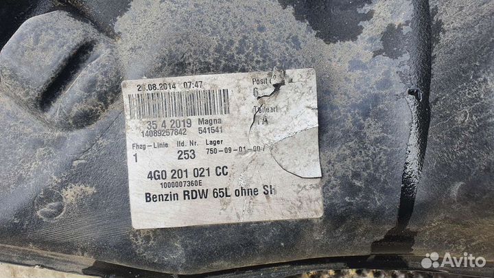 Бак топливный бензобак Audi A6 C7 4G