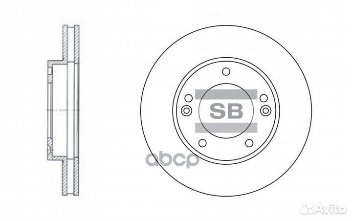 Диск тормозной KIA sorento (JC) 2.4-3.5 02- пер