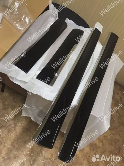 Молдинги Toyota Prado 150 стиль Lexus черные