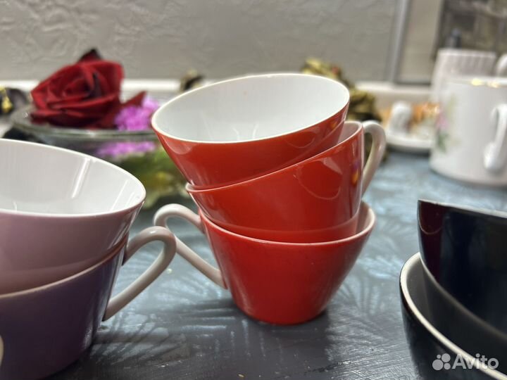 Чашка кофейная светофор радуга kahla гдр