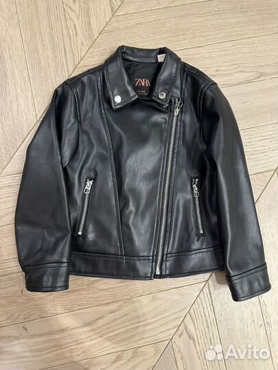 Кожаная куртка Zara, р.110