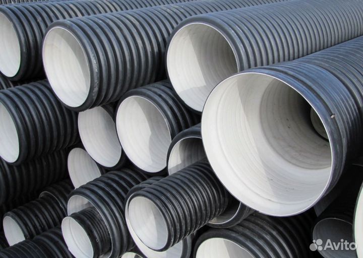 Канализационные гофрированные трубы пнд (пэ)