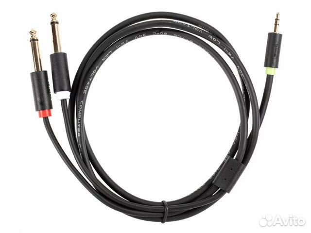 Кабель 3.5мм - 2 х 6.35 PRO 1,5 метра
