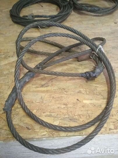 Тросс стальной 18 мм 4 м., строп для крана