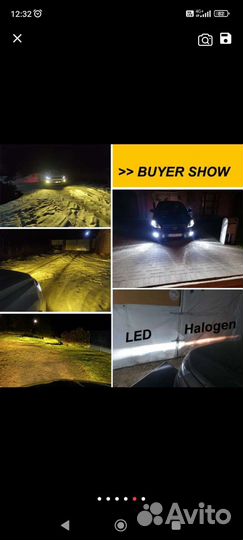 Светодиодные лампы led h11 mini 2шт