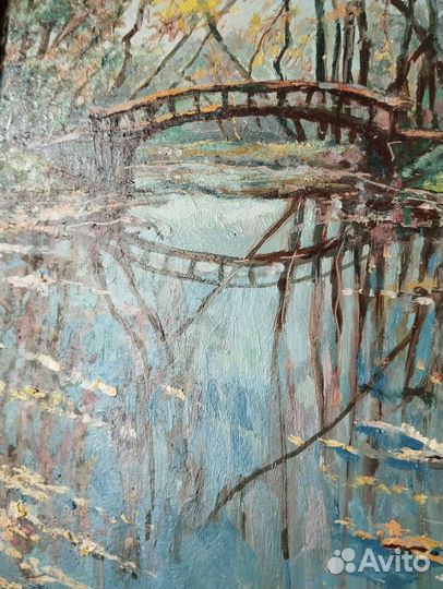 Картина Летний пейзаж масло холст