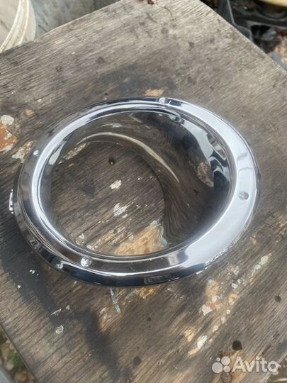 Оправа туманки левая Nissan Patrol 2004-2010 хром