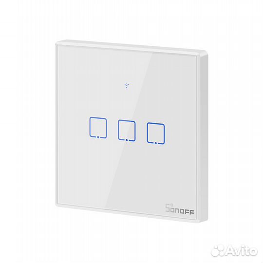 Умный 3-клавишный Wi-Fi выключатель Sonoff T2EU3C