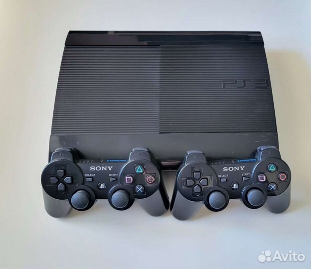 Playstation 3 500гб 60 игр 2 джойстика HEN