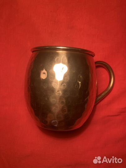 Кружка Медная Медь Индия Пузатая Коллекционная