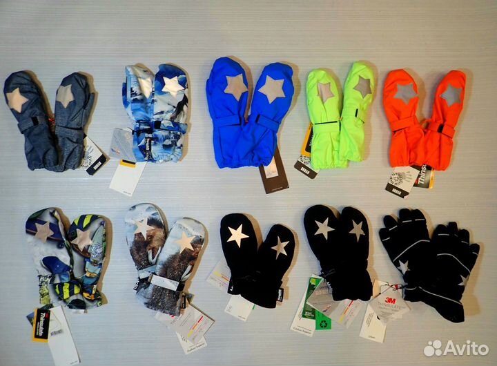 Новые зимние краги для мальчика, Molo