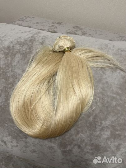 Волосы натуральные на заколках