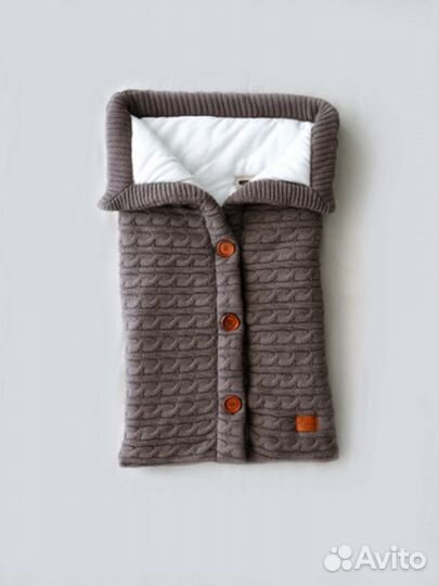 Зимний вязаный конверт от Loomknits