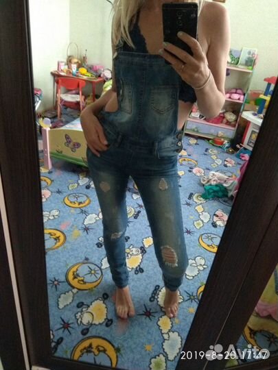 Комбез джинсовый