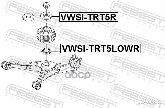 Проставка задней пружины верхняя volkswagen
