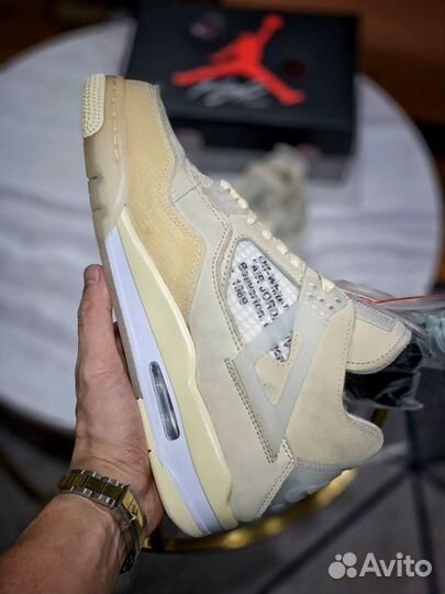 Nike off-white air jordan 4 sail