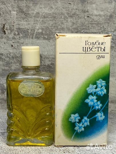 Духи винтаж. Голубые цветы. СССР