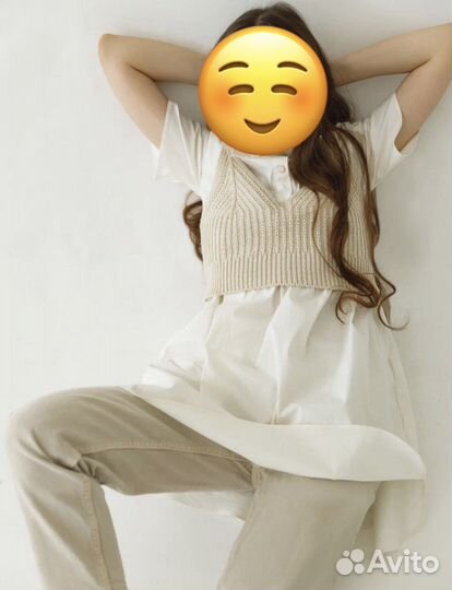 Платье+ Блузка+вязаный жилет Zara 140