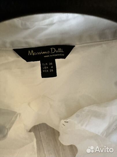 Massimo dutti рубашка белая