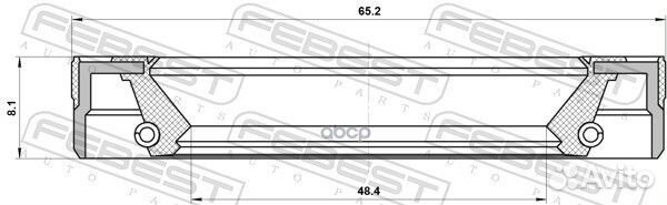 Сальник кпп 21.8x35x7 Audi A3,VW Passat/Golf/P