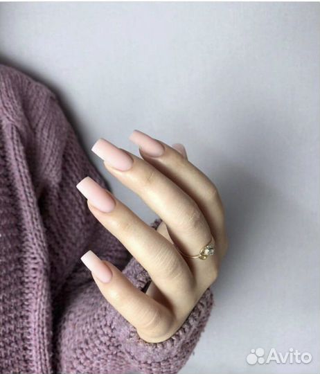 Маникюр, укрепление гелем, наращивание