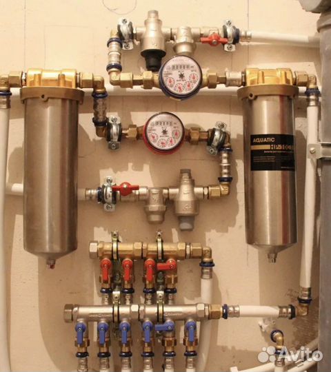 Монтаж отопления водоснабжения