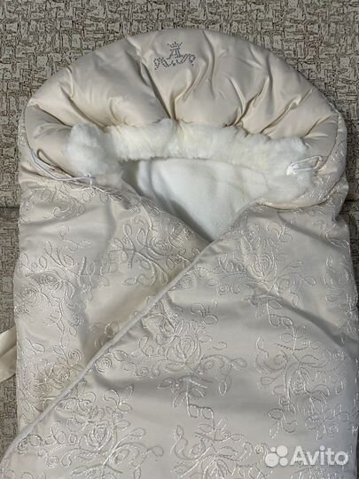 Конверт-одеяло на выписку осень-зима