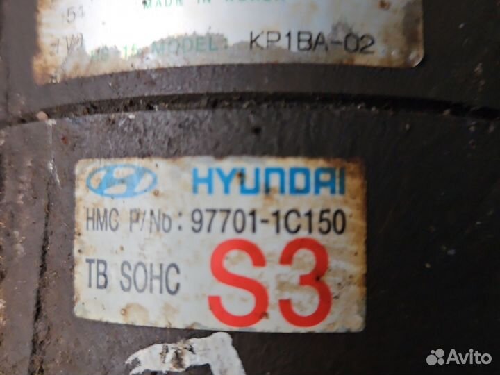 Компрессор кондиционера Хендай Гетц 1.3л G4EA