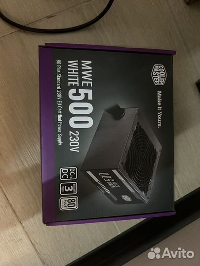 Блок питания cooler master mwe 500w