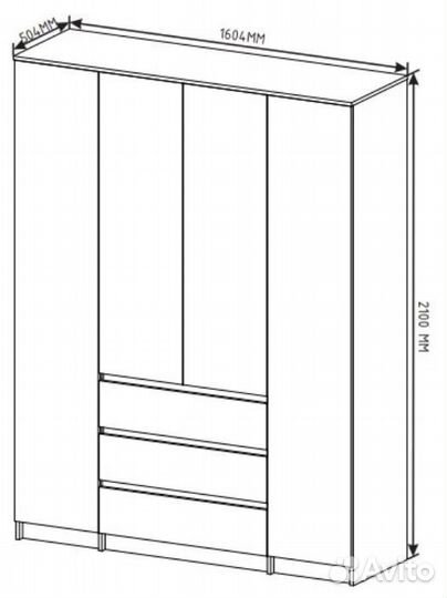 Шкаф распашной IKEA