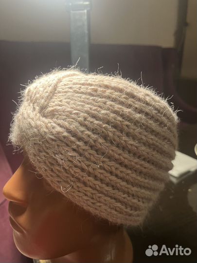 Повязка на голову из пуха норки