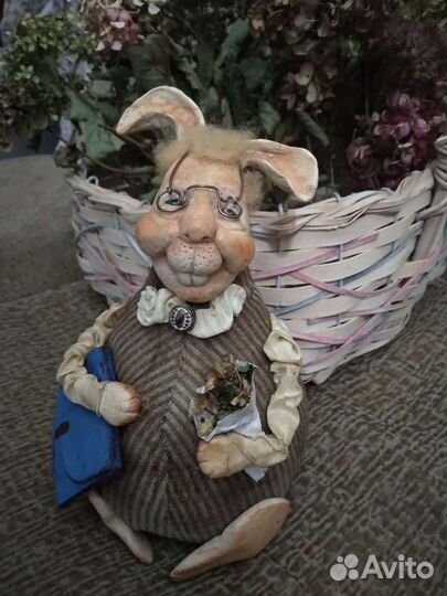 Кролик,заяц,куклы ручной работы,интерьерная dolls