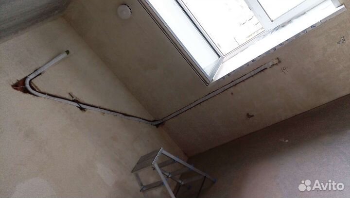 Трасса под кондиционер, закладка