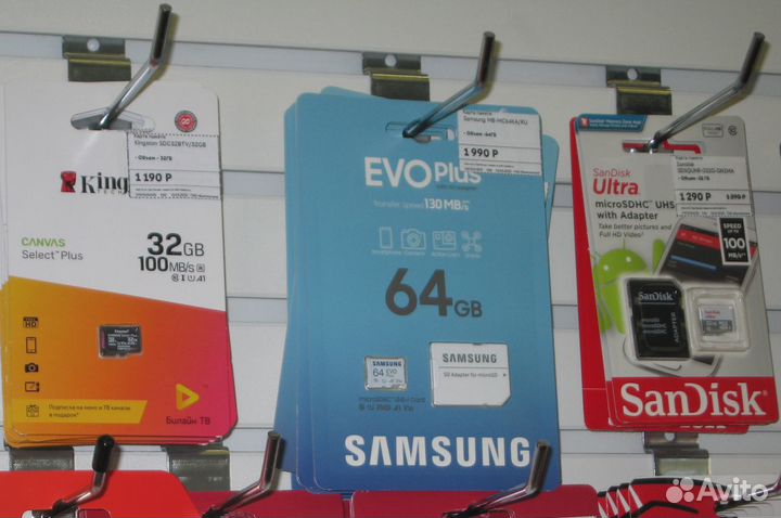 Карта памяти MicroSD Samsung 64 Gb