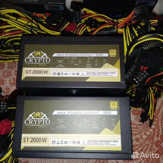 Блок питания для майнинга Crypto 2000-2400w