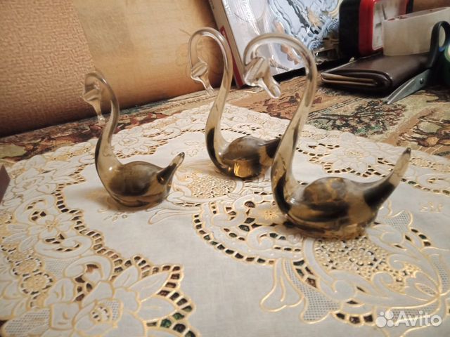 Лебедь стекло СССР